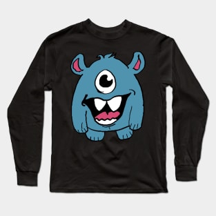 Monstre bleu Long Sleeve T-Shirt